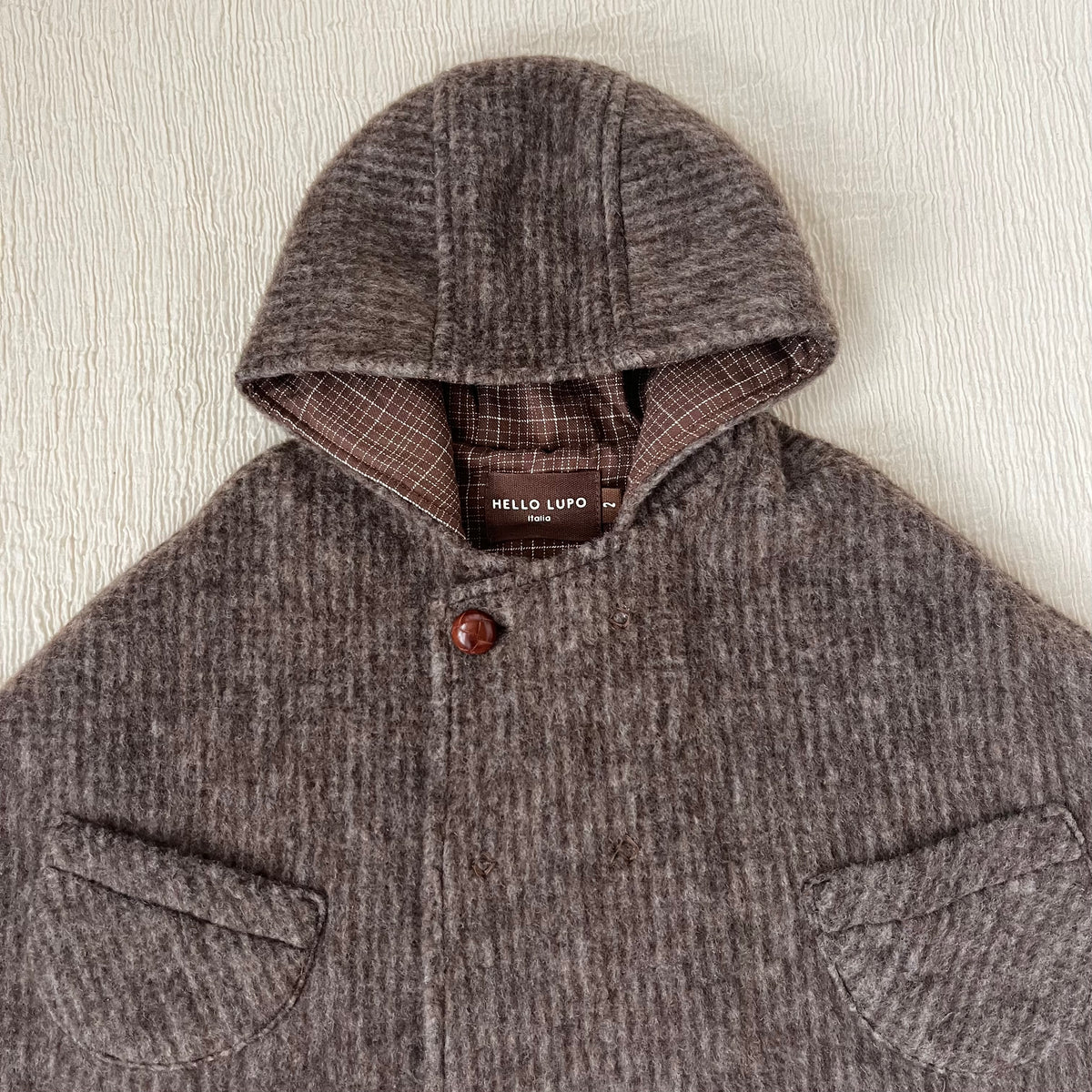 コート hello Lupo poncho, orzo 4-5y コート hello Lupo poncho, orzo