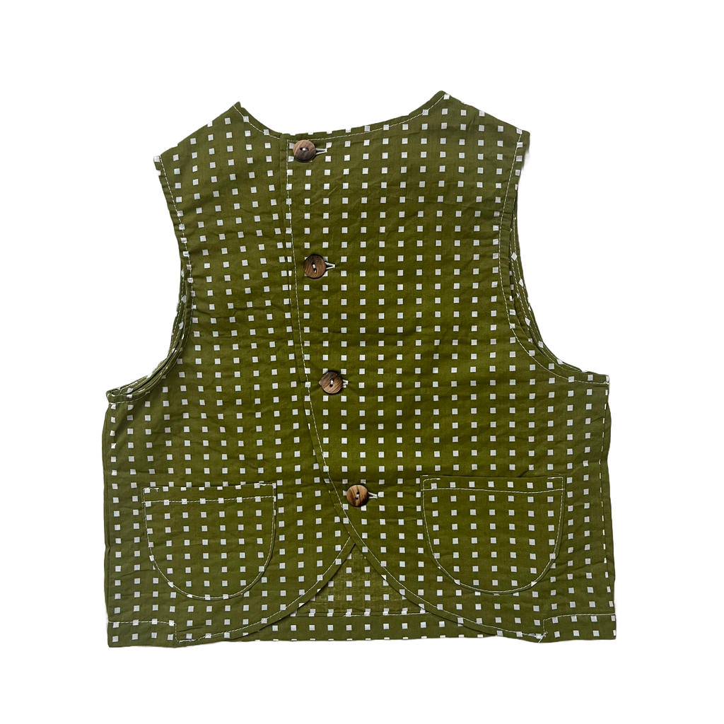 Gilet Matcha Quadri