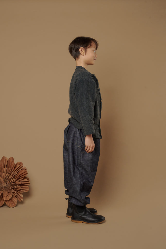 【新品未使用】HELLO LUPO blue denim 18-24m Luca