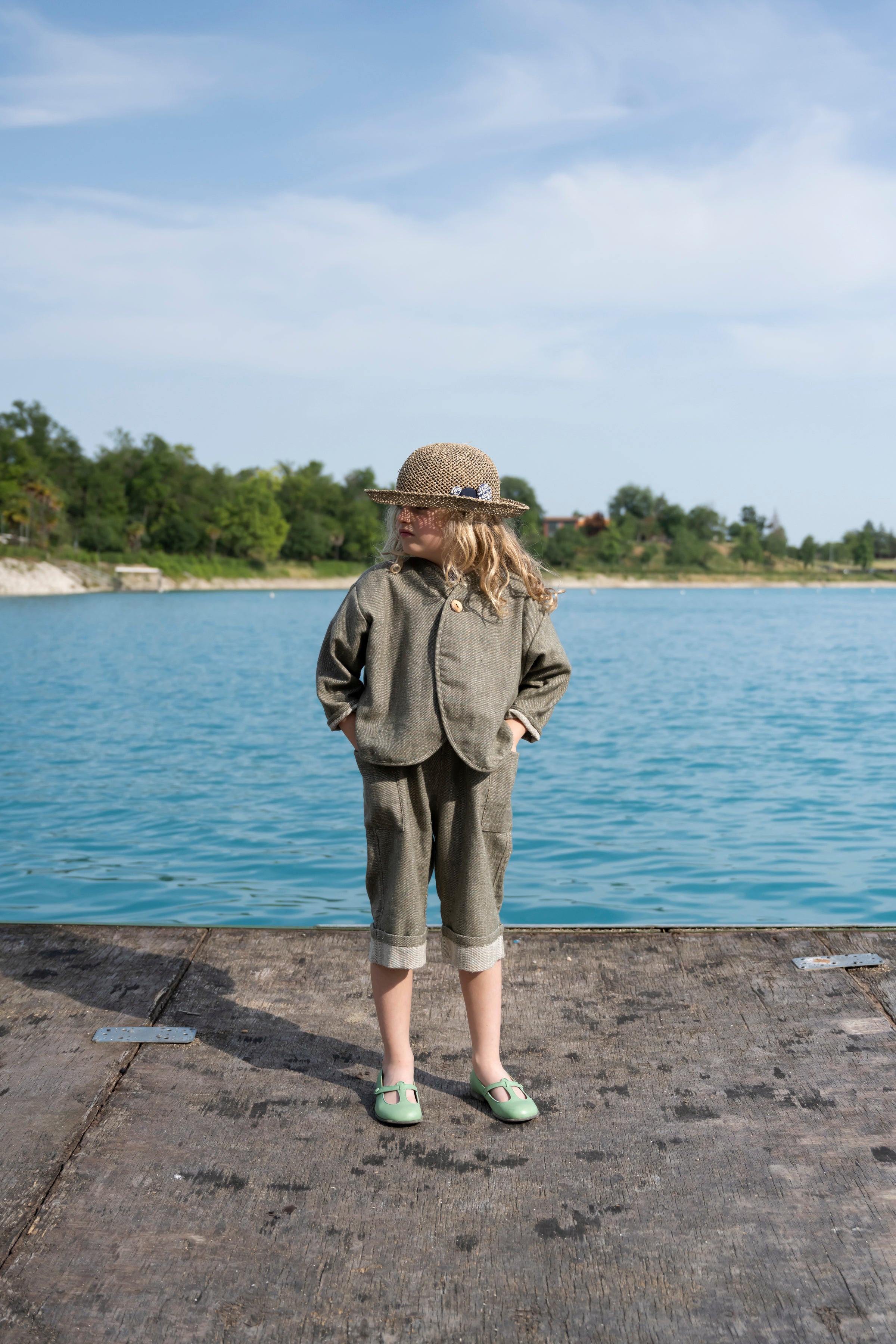 ボトムス Hello lupo bosco D trousers 2-3y