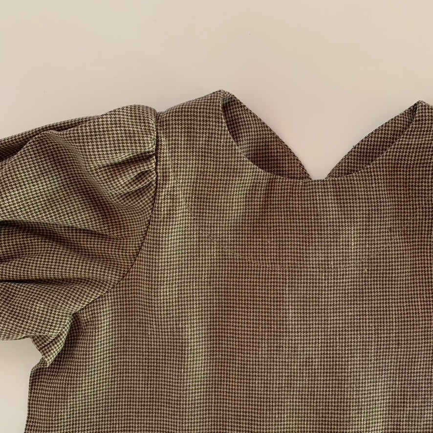 brown shirt houndstooth