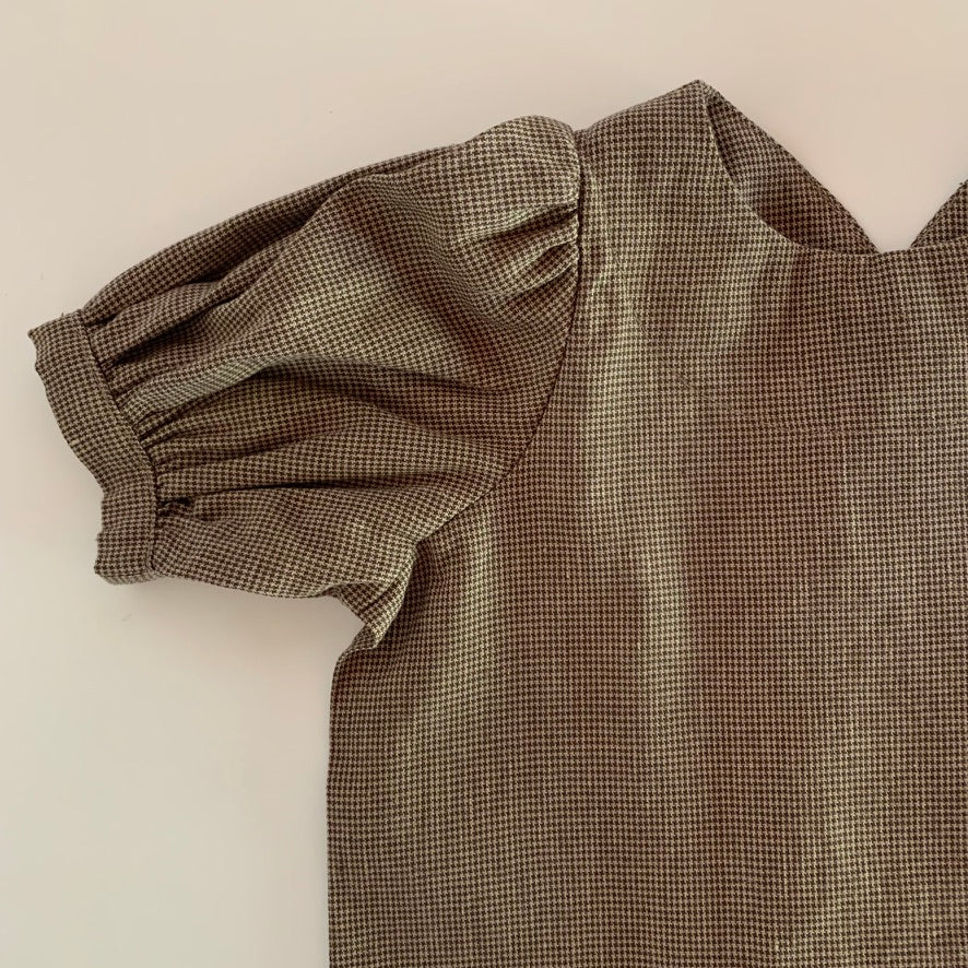 brown shirt houndstooth